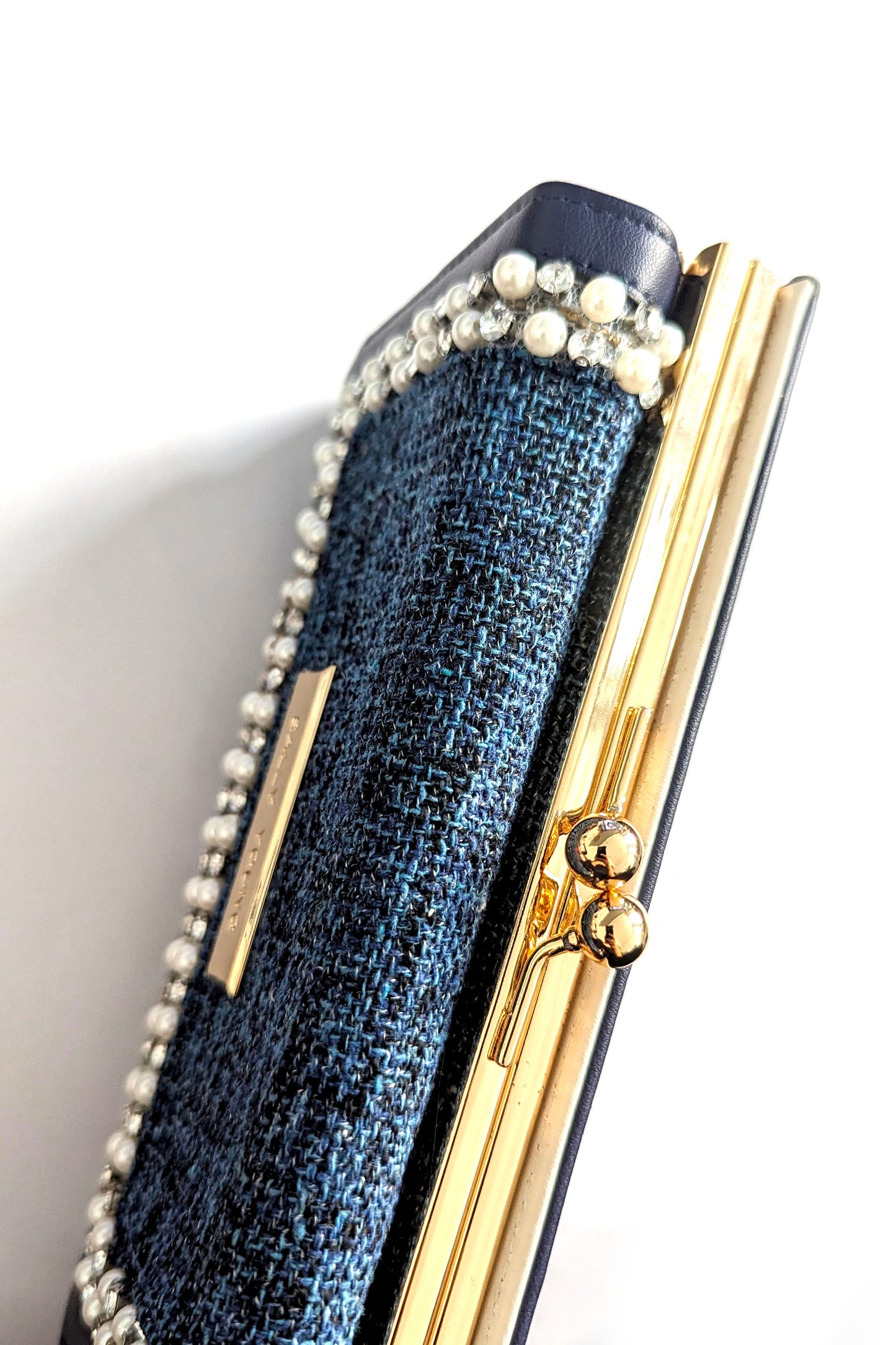 Navy Crystal Purse