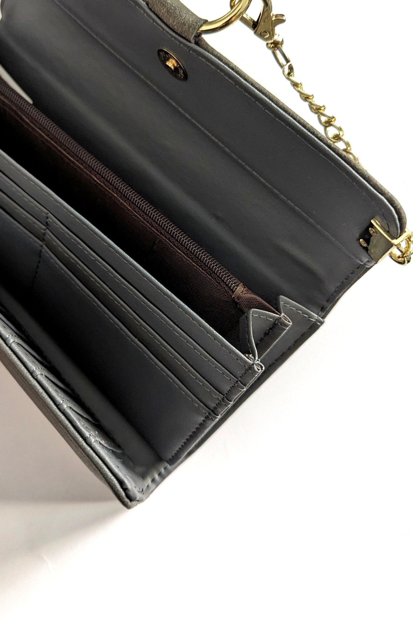 Dark Grey Chain Purse