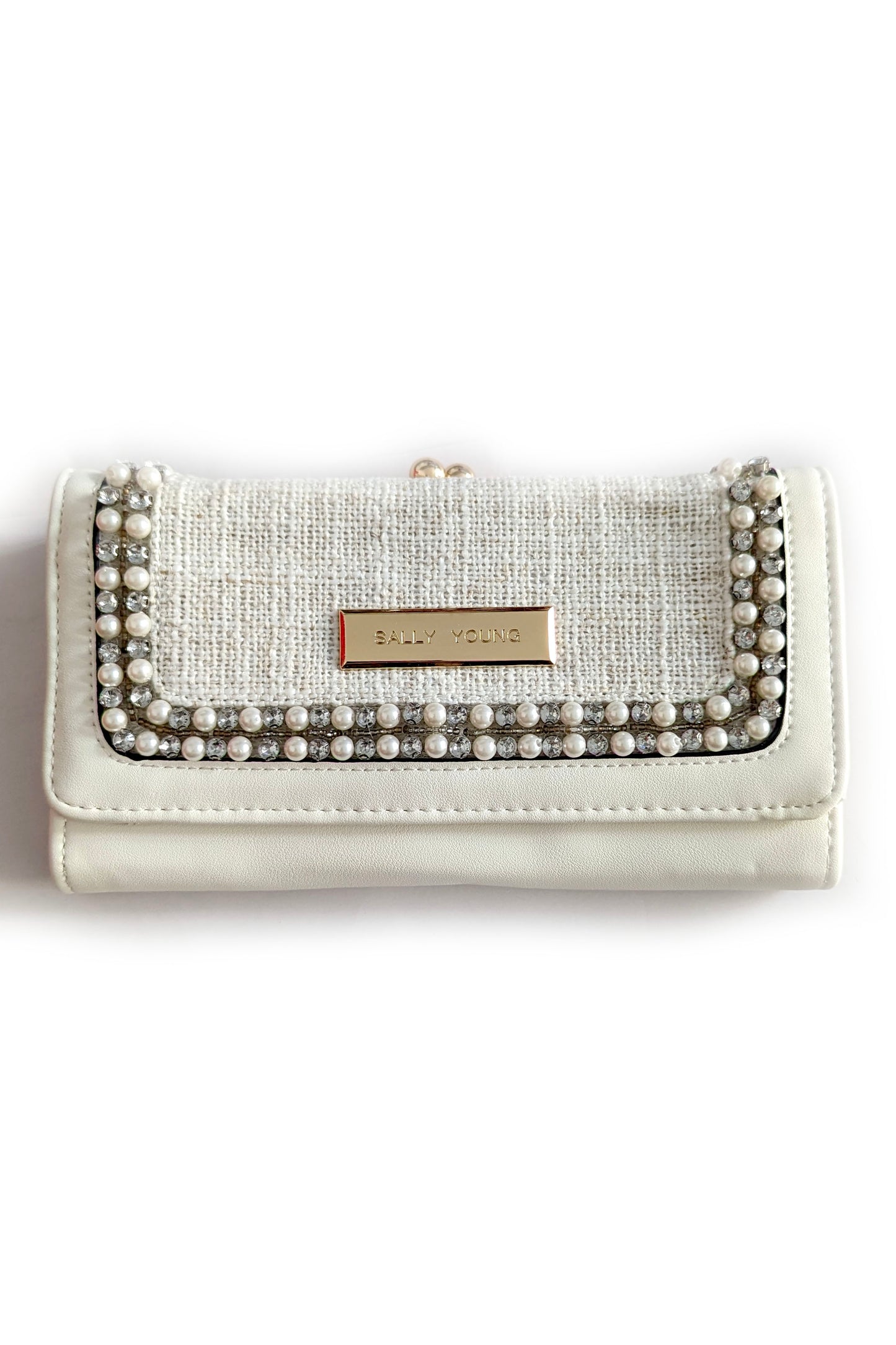 Off-White Crystal Purse