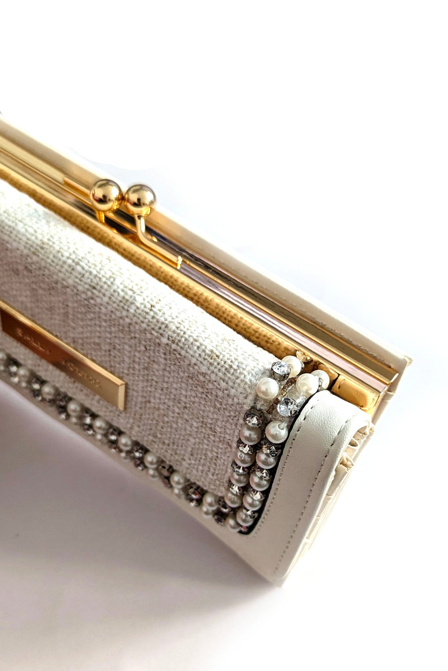 Off-White Crystal Purse