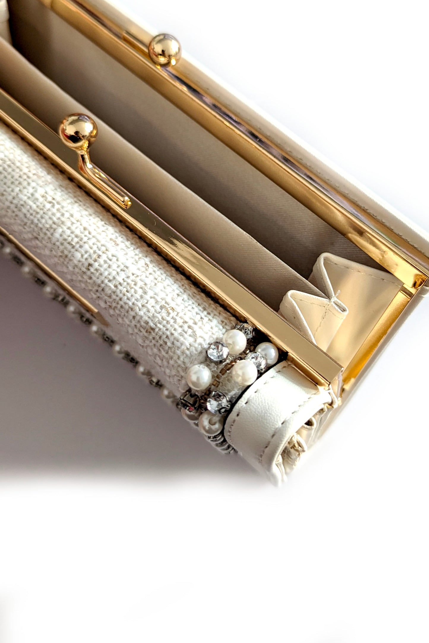 Off-White Crystal Purse