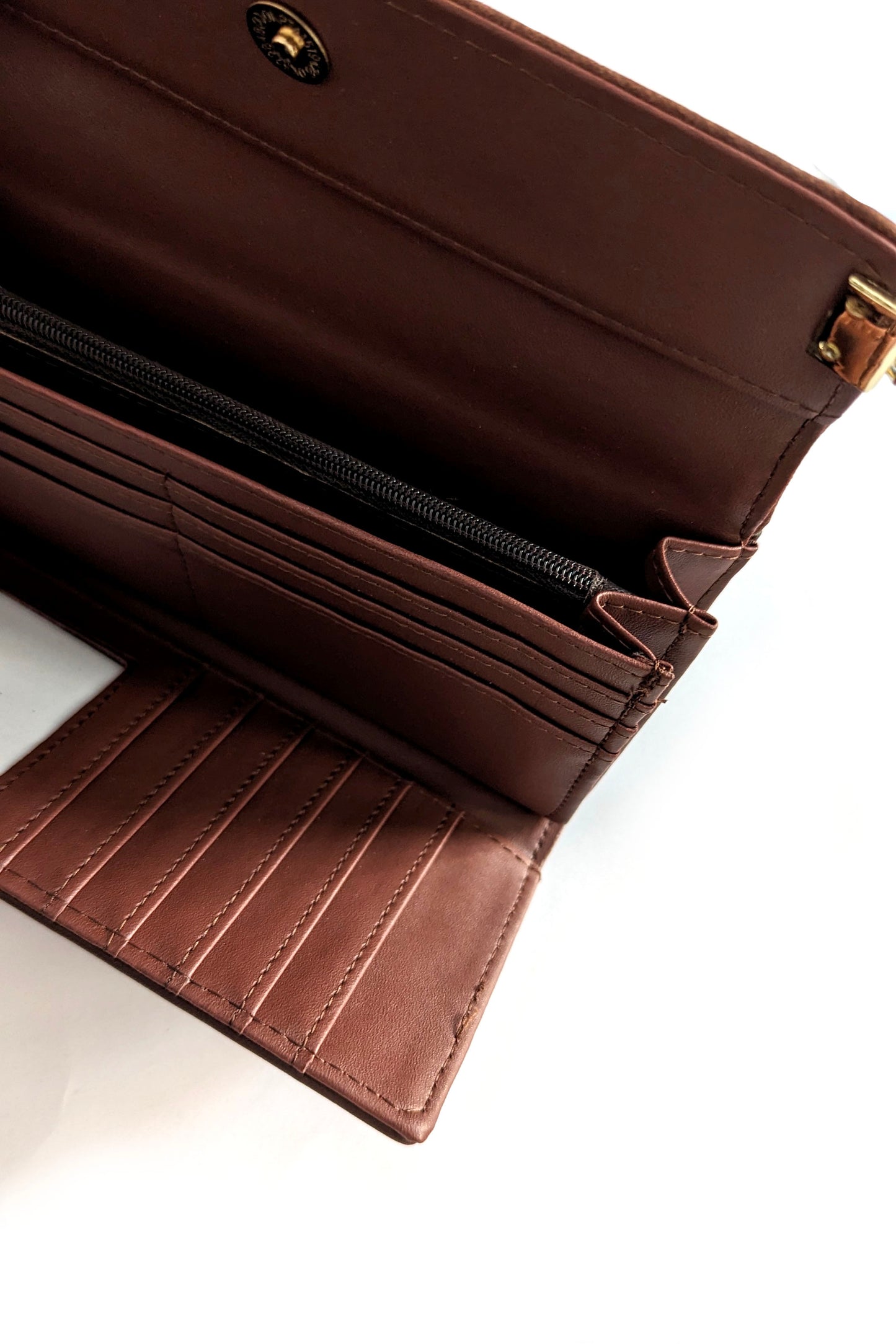 Coffee Brown Chain Purse