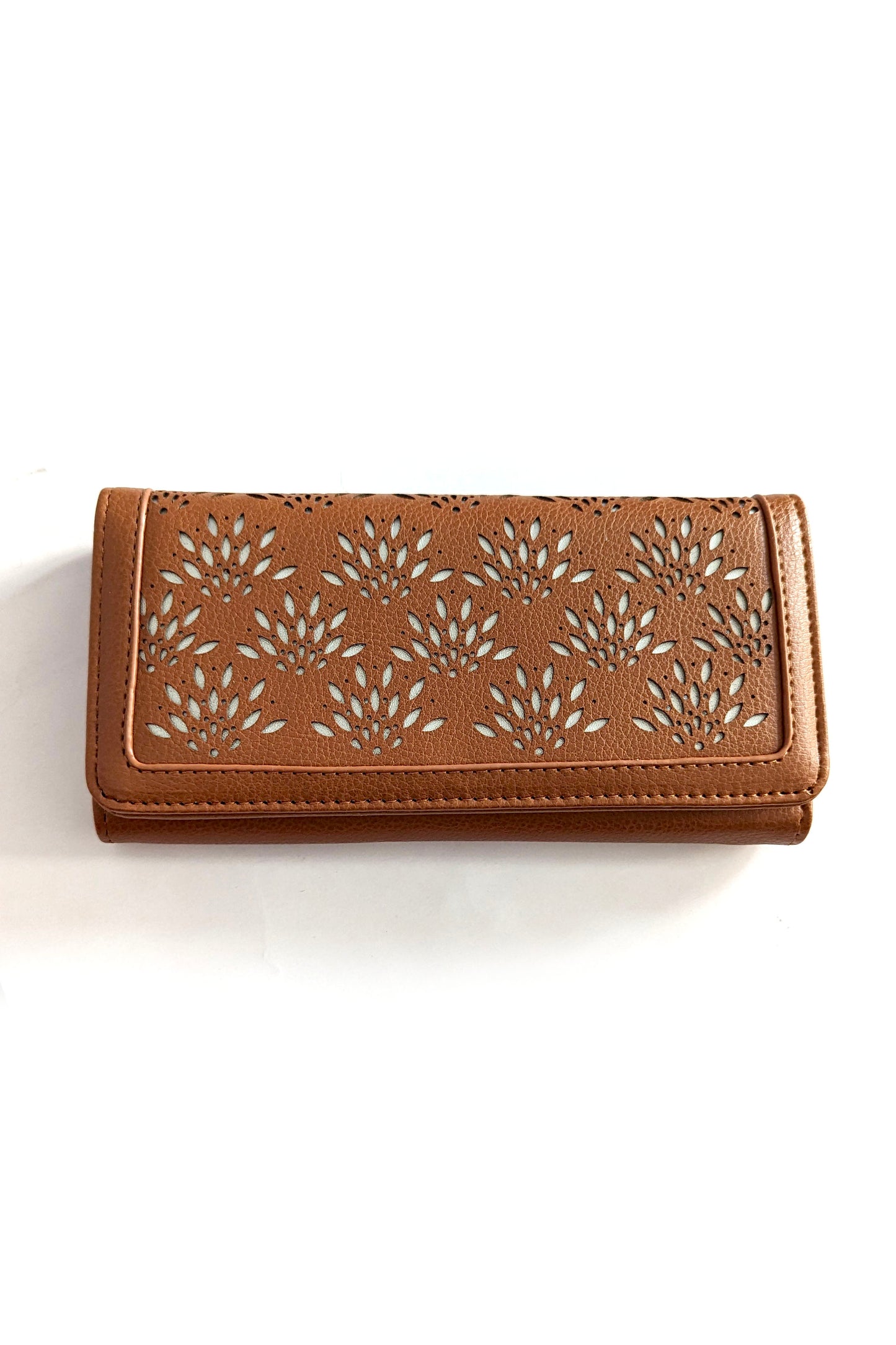 Tan Laser Cut Purse
