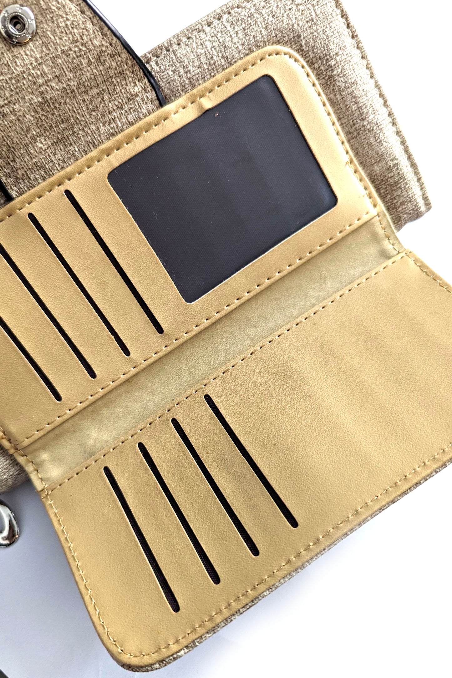 Oatmeal Linen Look Purse