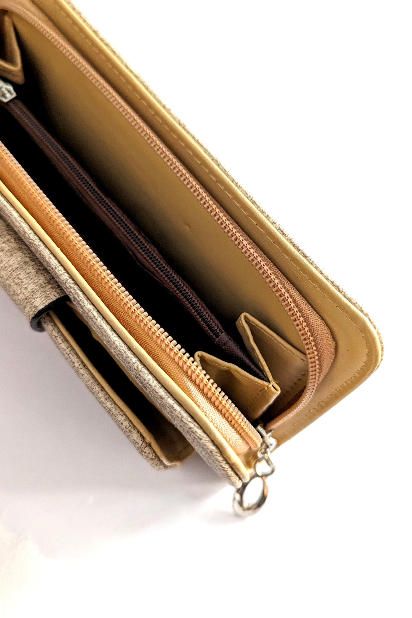 Oatmeal Linen Look Purse