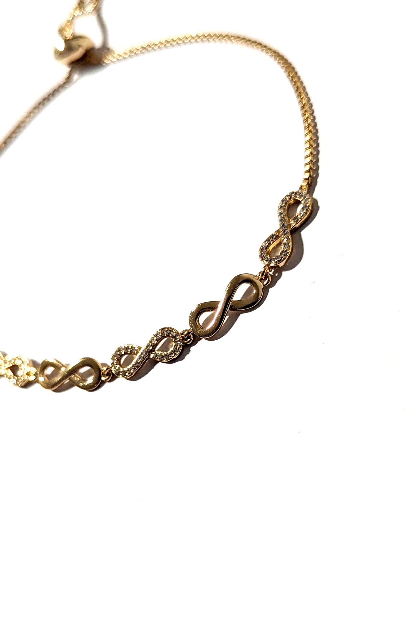 Gold Eternity Drawstring Bracelet