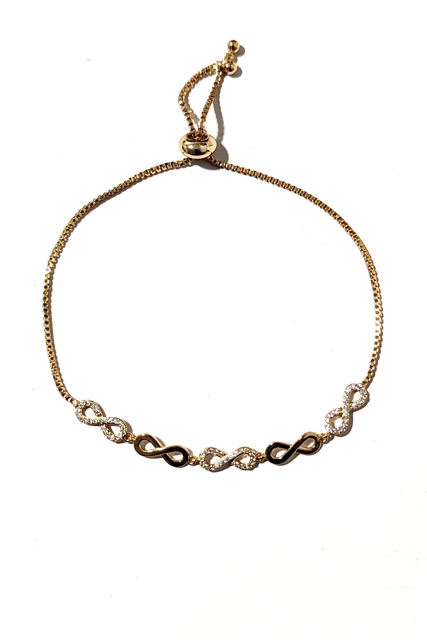 Gold Eternity Drawstring Bracelet