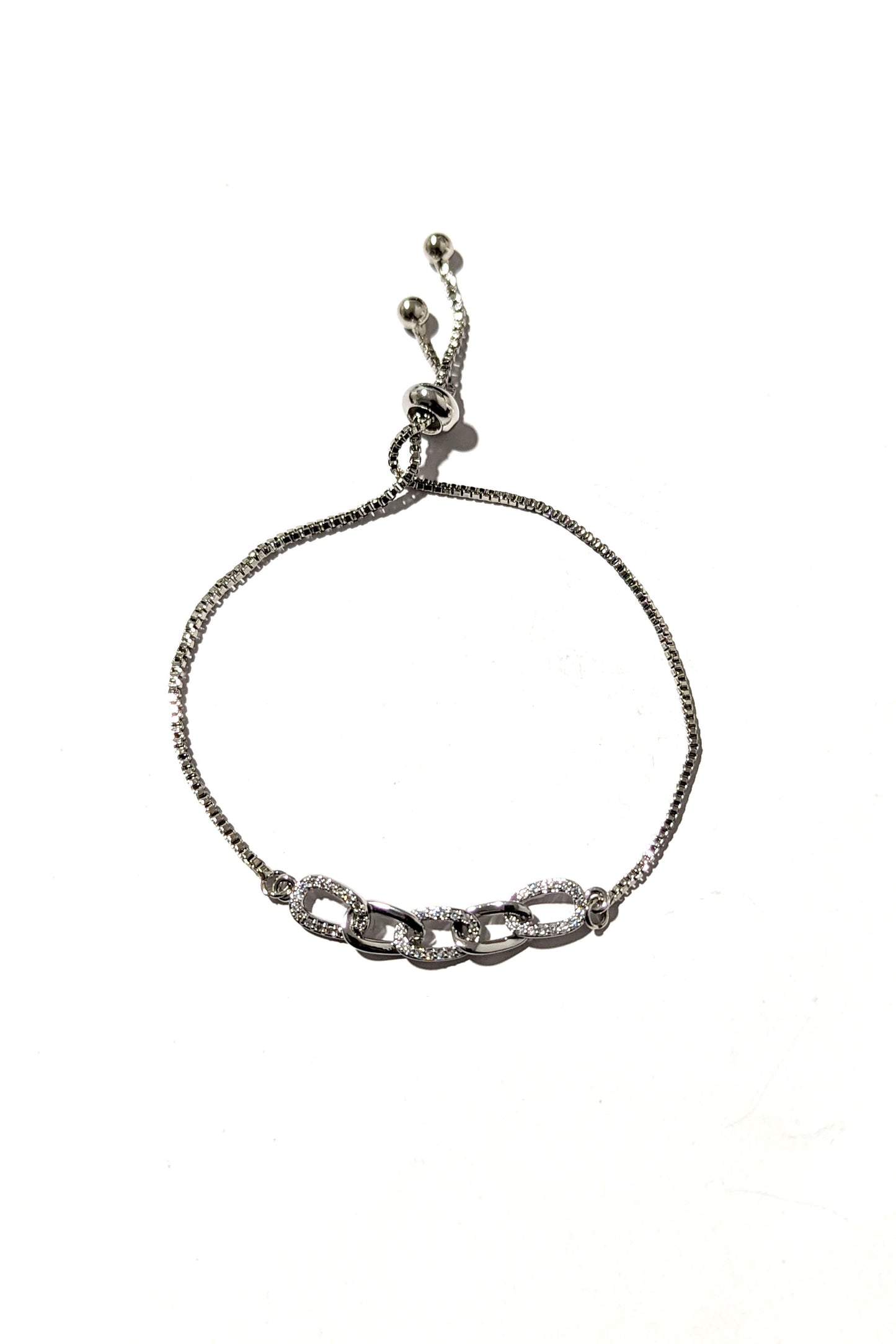 Silver Chain Drawstring Bracelet