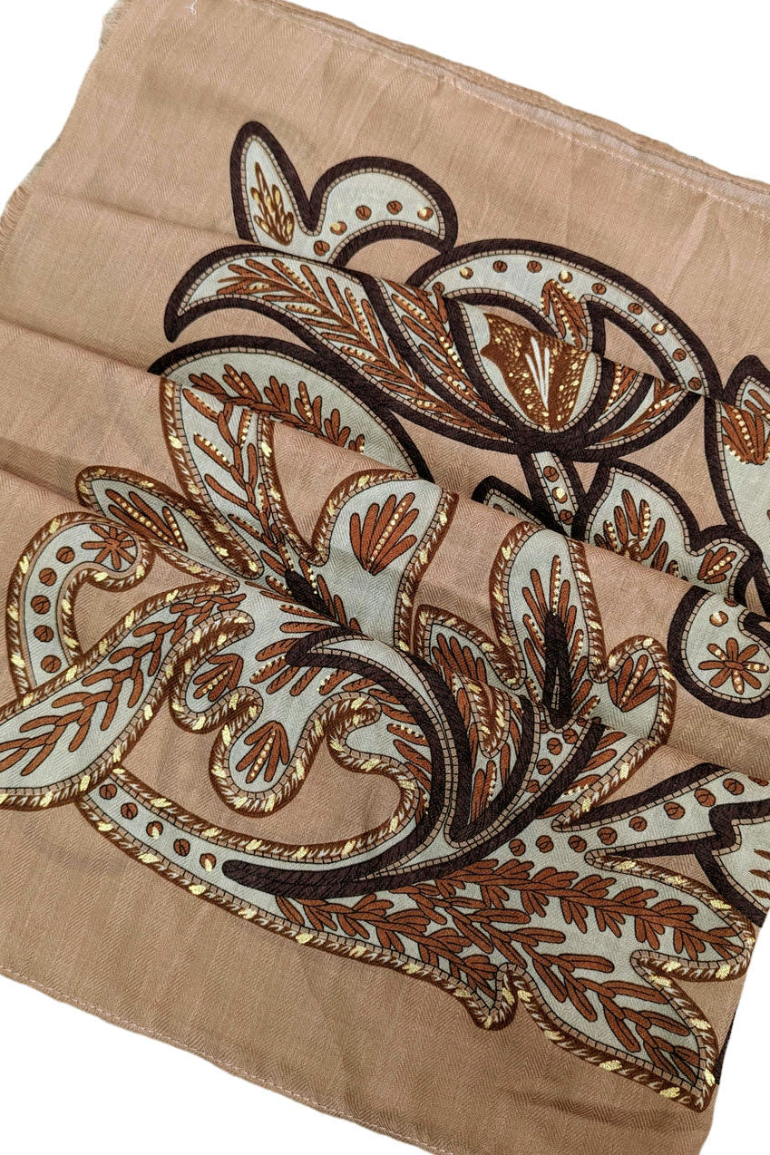 Blush Mixed Print Scarf