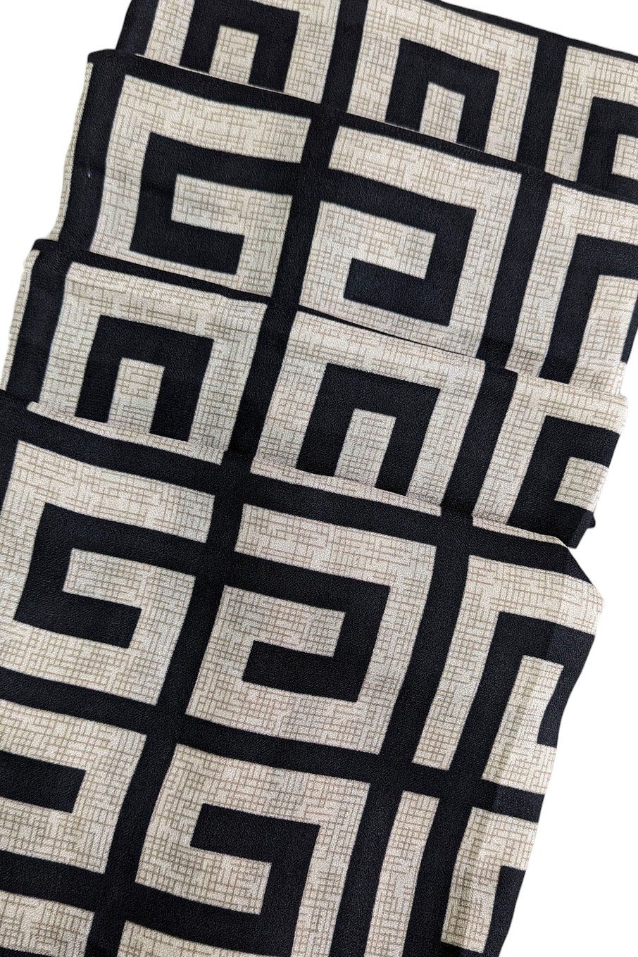 Black 'G' Print Scarf