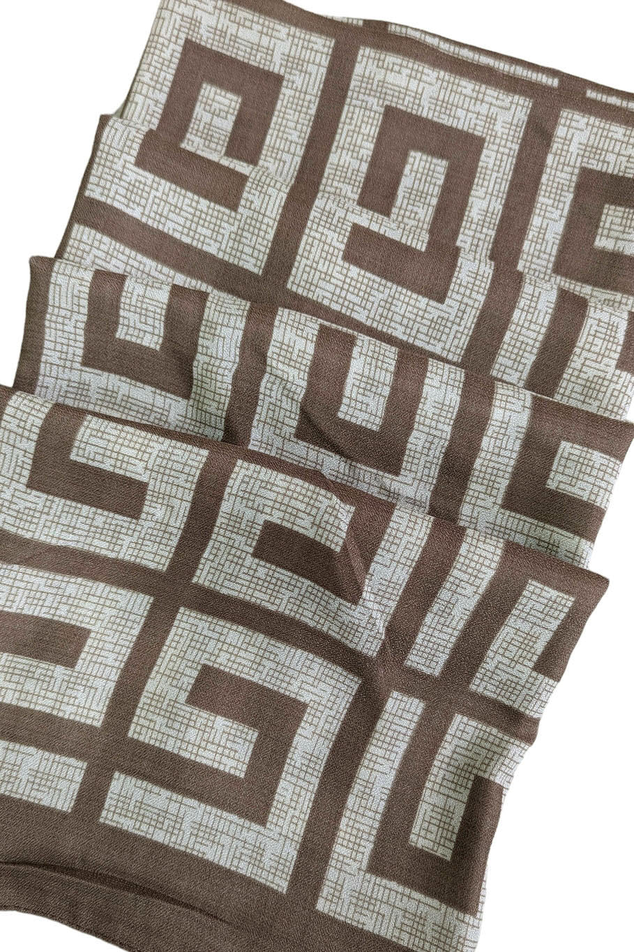 Brown 'G' Print Scarf