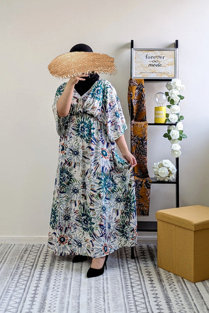 Green Tye-Dye Style Maxi