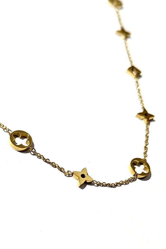 Gold Clover Necklace