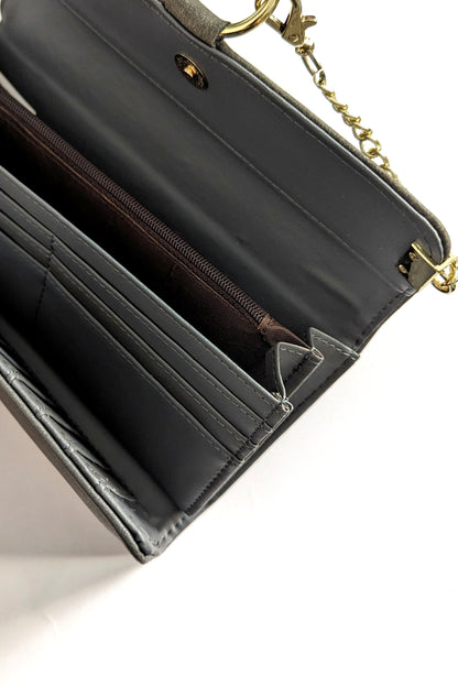Dark Grey Chain Purse