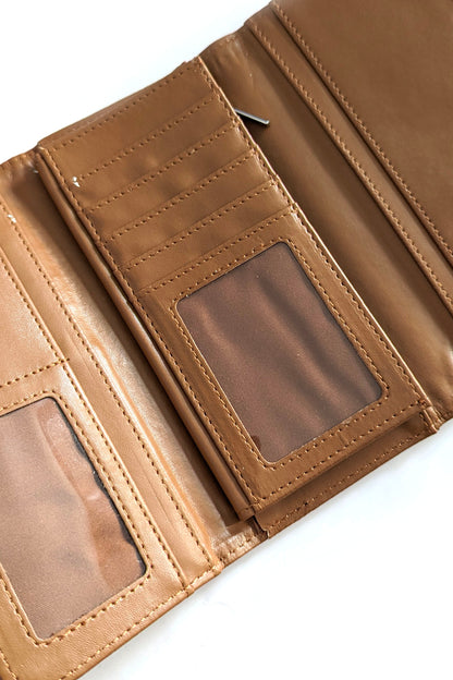 Tan Laser Cut Purse