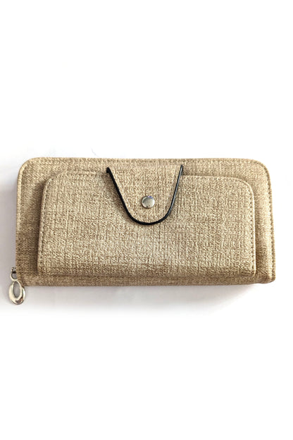Oatmeal Linen Look Purse