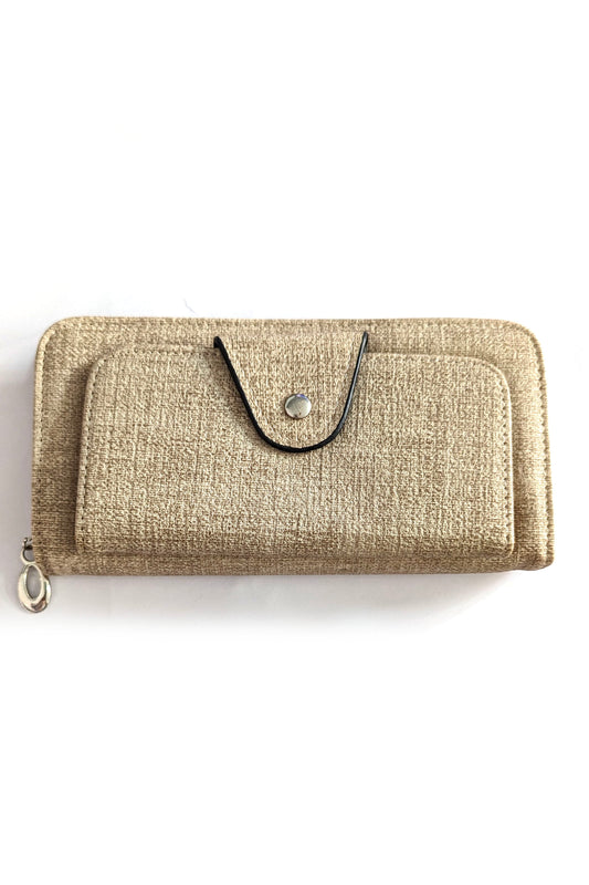 Oatmeal Linen Look Purse