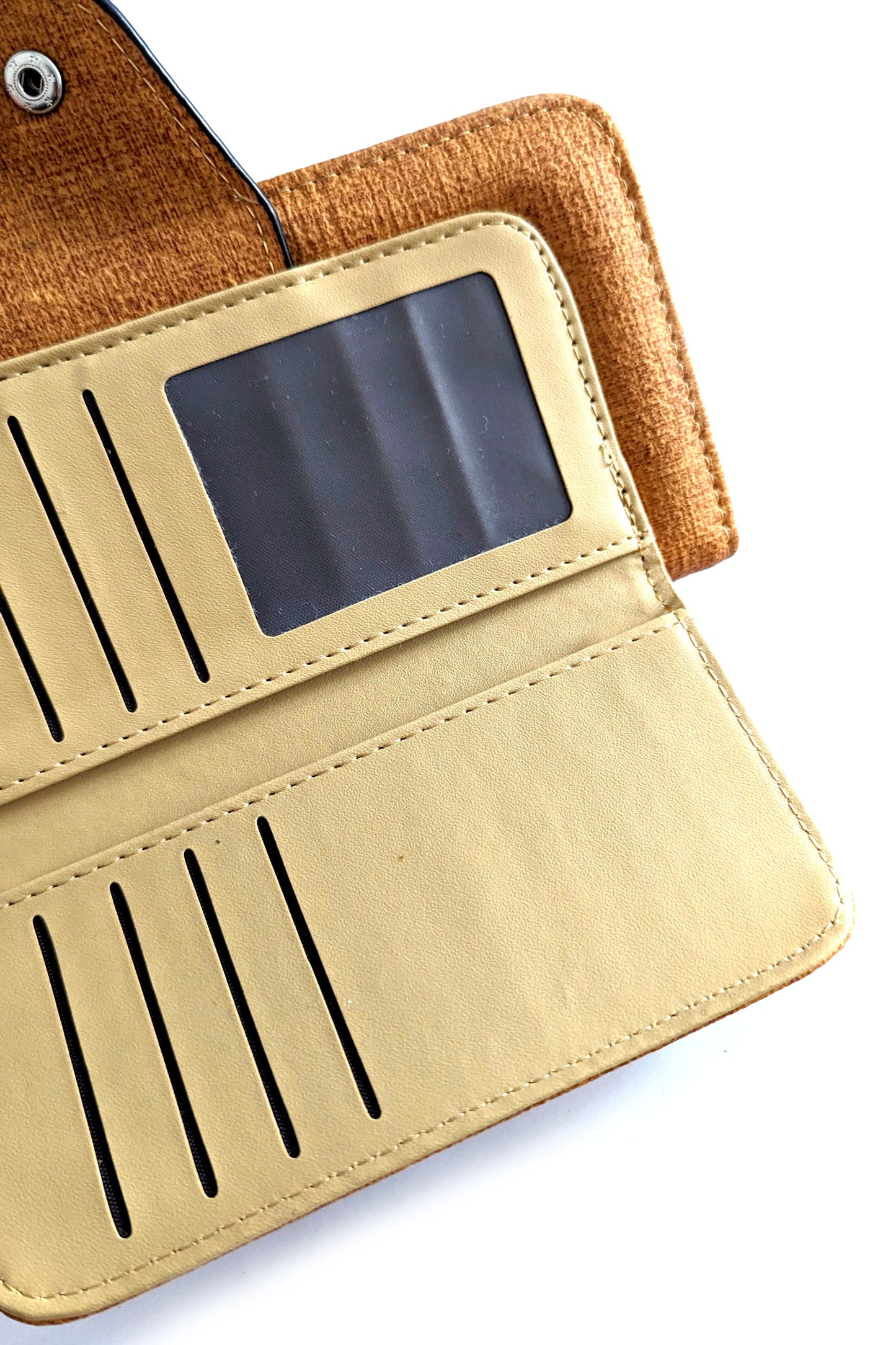 Tan Linen Look Purse