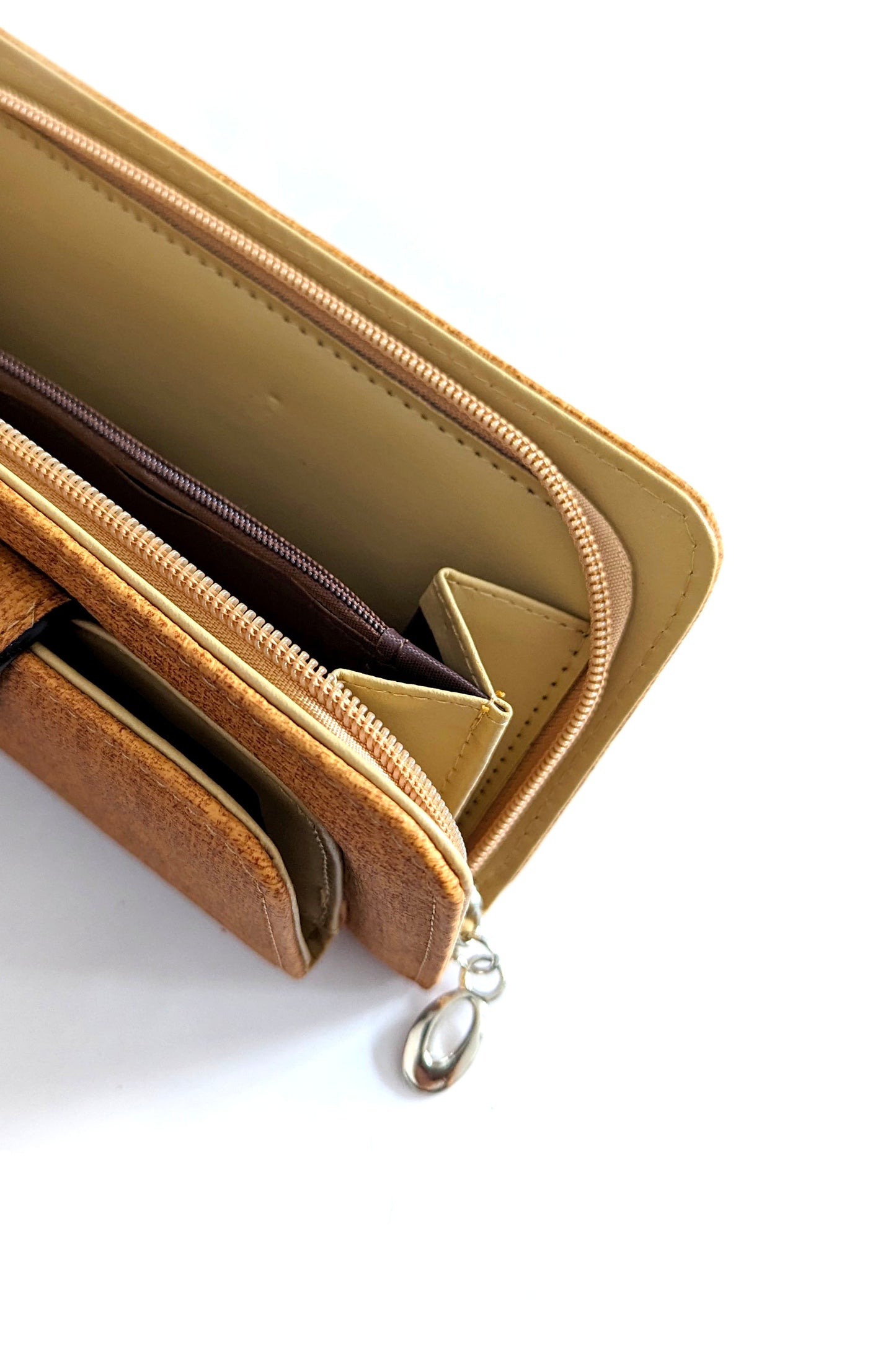 Tan Linen Look Purse