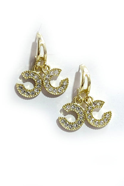 Gold ‘C’ Earrings
