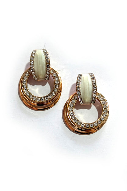Rose Gold Small Hoop Ring Earrings