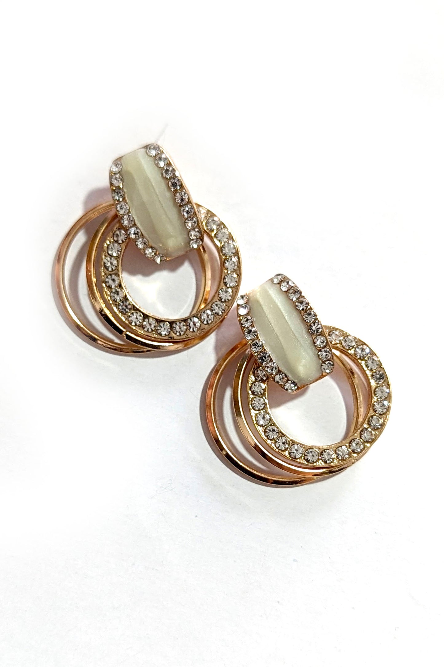Rose Gold Small Hoop Ring Earrings
