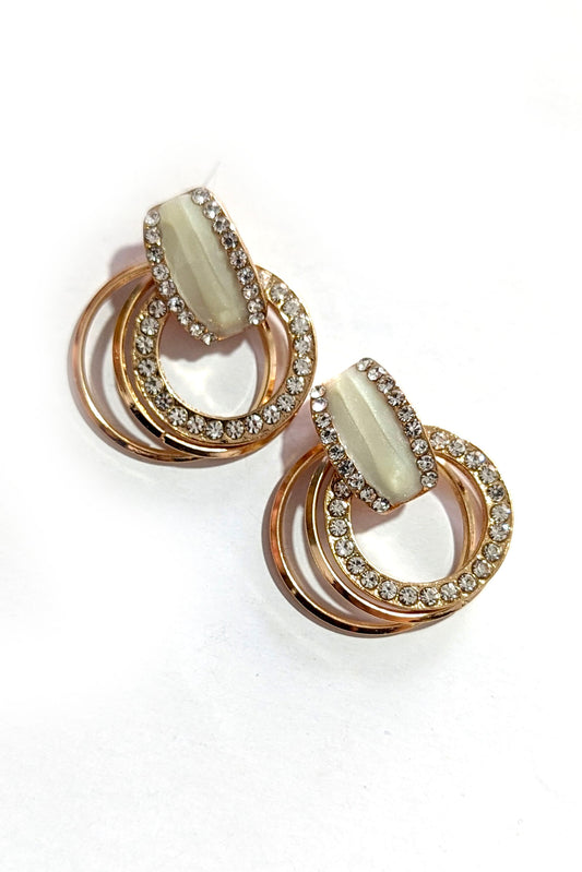 Rose Gold Small Hoop Ring Earrings