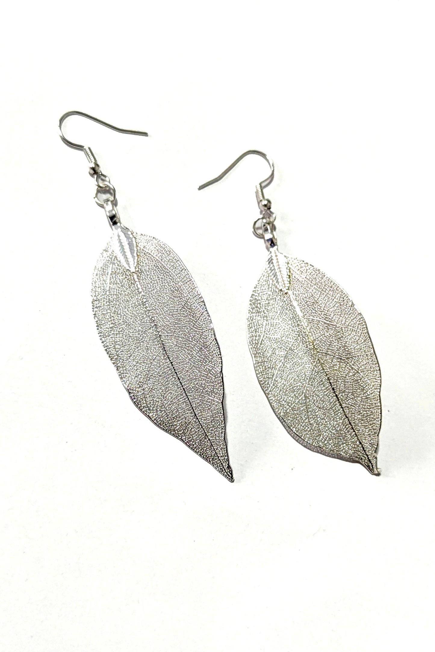 Silver Leaf Earrings