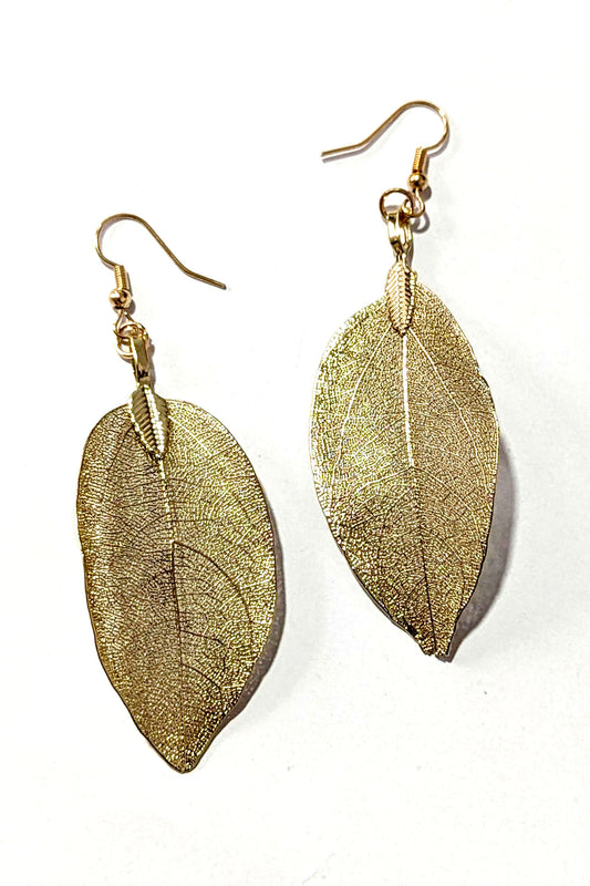 Gold Leaf Earrings