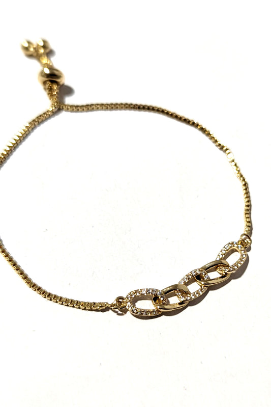 Gold Chain Drawstring Bracelet