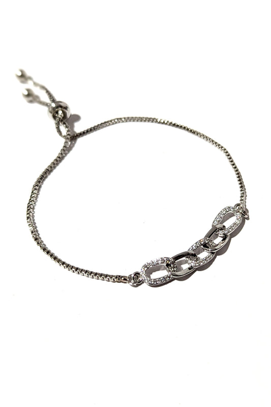 Silver Chain Drawstring Bracelet