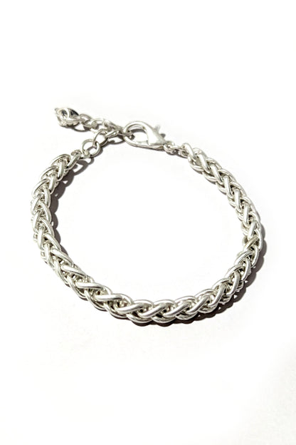 Silver White Rope Chain Bracelet