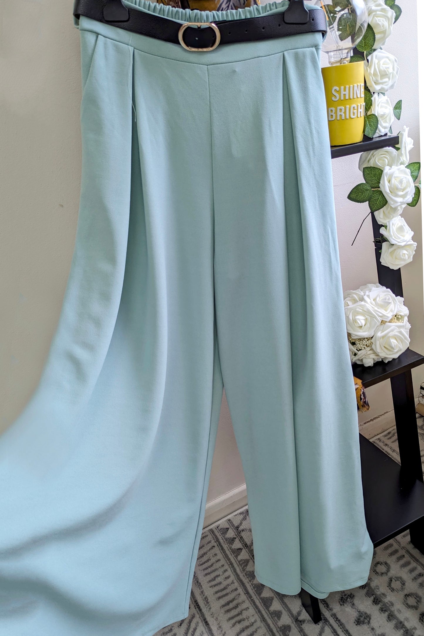 Mint Wide Leg Trousers