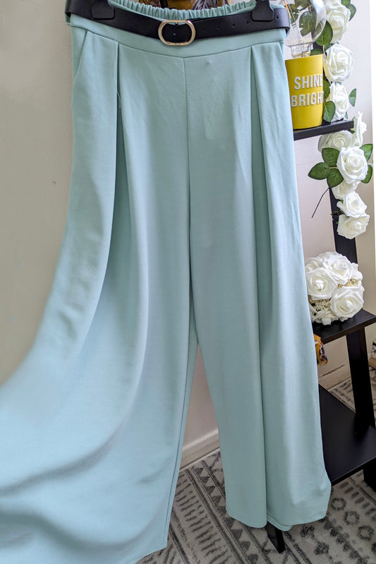 Mint Wide Leg Trousers