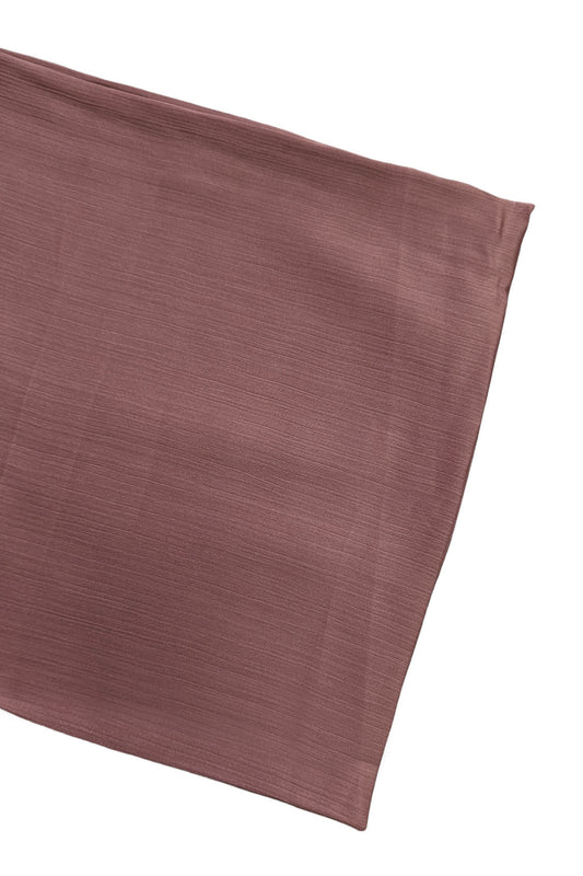 Ash Rose Satin Ribbed Scarf