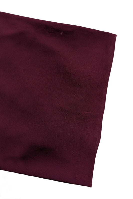 Burgundy Chiffon Scarf