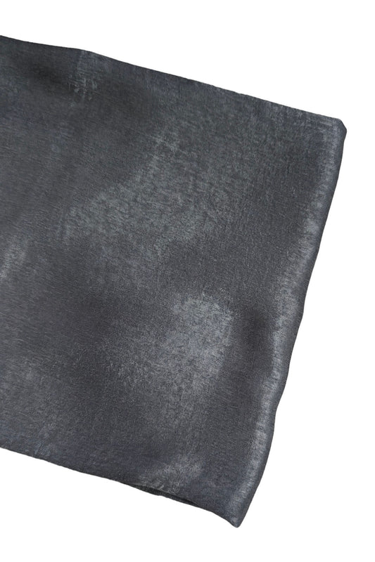 Charcoal Velvet Textured Scarf