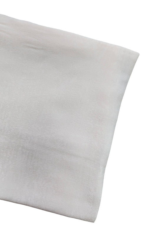 Cream Velvet Textured Scarf