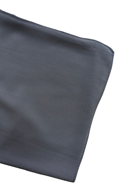 Dark Grey Chiffon Scarf