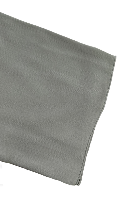 Khaki Satin Ribbed Scarf