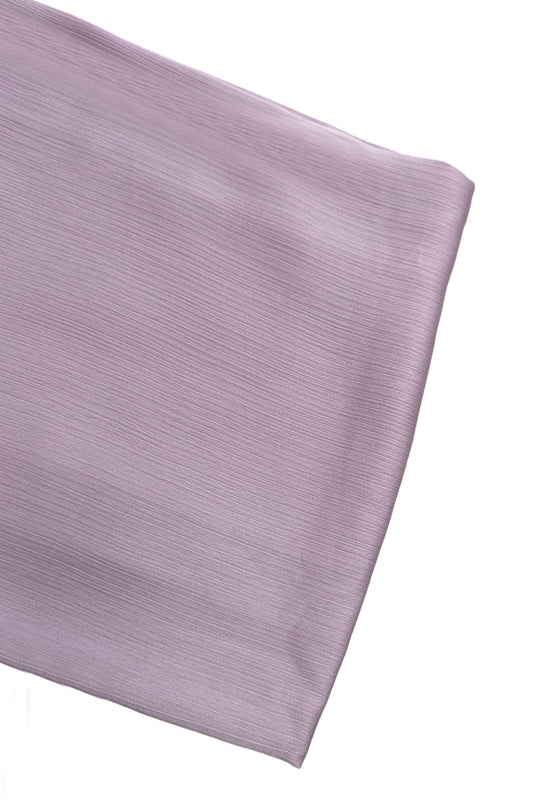Lilac Satin Ribbed Scarf