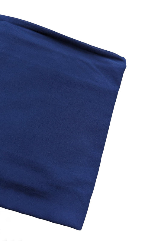 Navy Chiffon Scarf