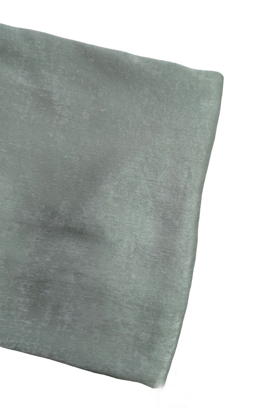 Sage Velvet Textured Scarf