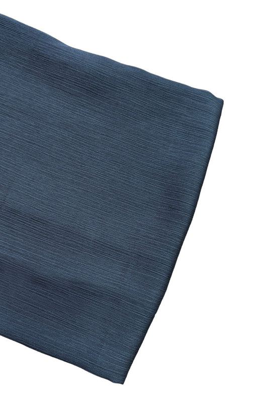 Sea Grey Satin Ribbed Scarf