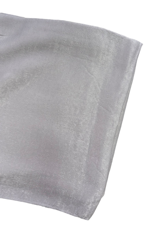 Silver Velvet Textured Scarf