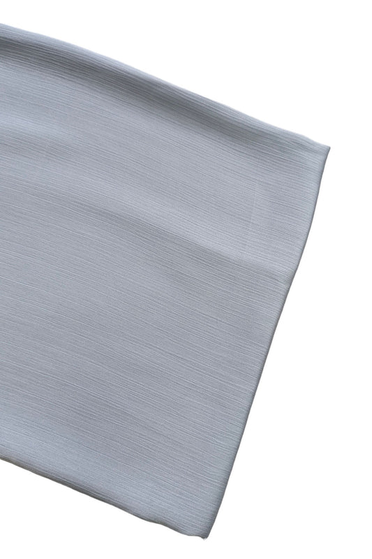 Steel Blue Satin Ribbed Scarf